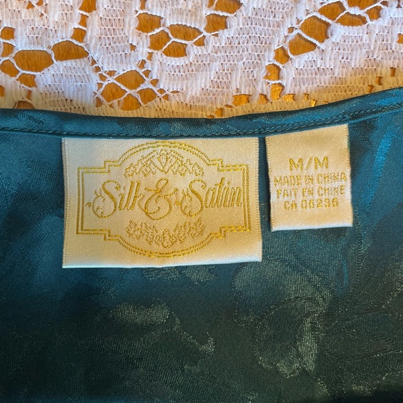 Silk & Satin emerald green slip dress - Picture 2 of 4